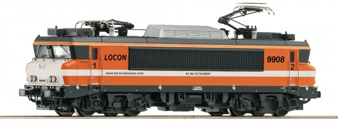 Electric locomotive 9908 of LOCON<br /><a href='images/pictures/Roco/Roco-73686.jpg' target='_blank'>Full size image</a>